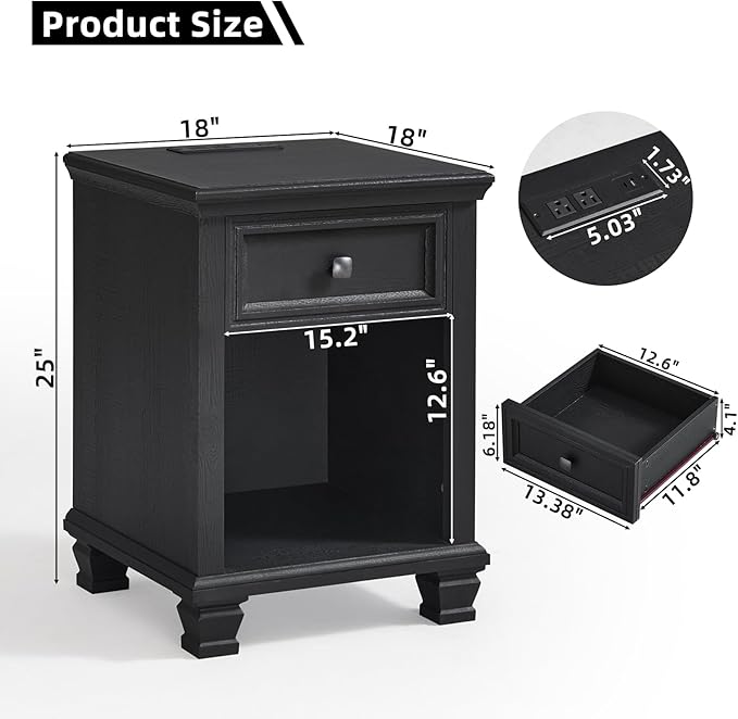 SAVOR LIFE Farmhouse End Tables Living Room - Image 2