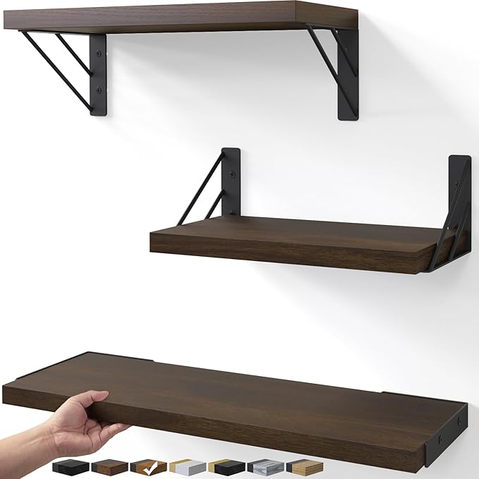 BAYKA Floating Shelves for Wall, Book Shelf for Bedroom, Wall Decor Shelves for by BAYKA
