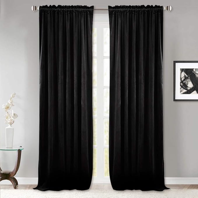 StangH Velvet Curtains 90 inches Long by StangH
