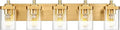 METWET Bathroom Light Fixtures, 5-Light Modern Wall Sconces by Metwet