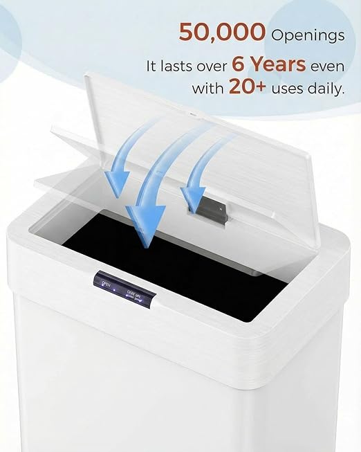 TLSUNNY 16 Gallon Motion Sensor Trash Can, Touchless Automatic Garbage Can - Image 9