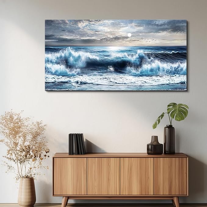 ERQINHUA Large Canvas Wall Art For Living Room Restaurant Wall Decor For - Image 8