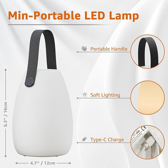 uuffoo 2 Pack Portable Outdoor Table Lamp - Image 6