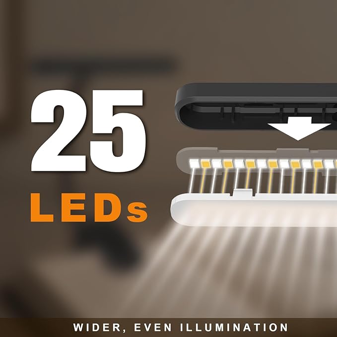Rechargeable Book Lights for Reading at Night 25 LED - Image 2