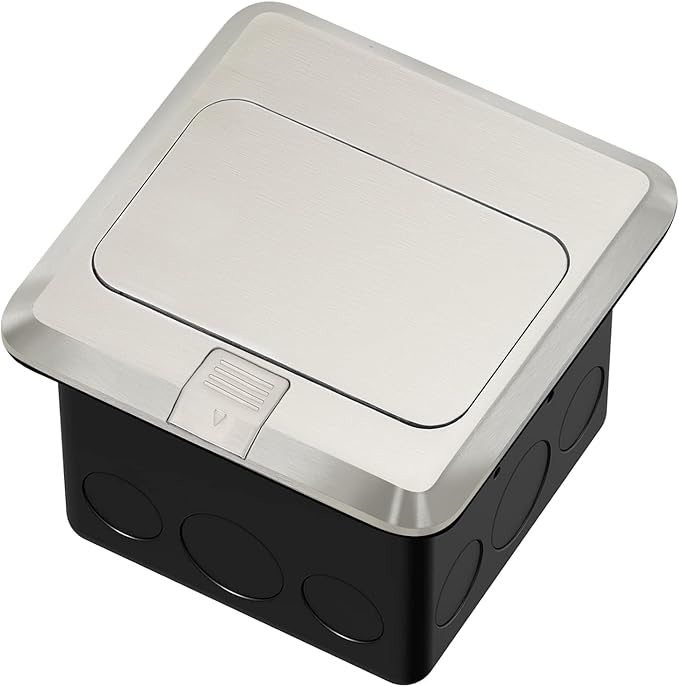 Vagueior Pop-Up Floor Box Kit, 20A Tamper-Weather Resistant Receptacle GFCI - Image 7