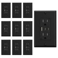 ELEGRP USB Outlets, 15 Amp Wall Outlet by ELEGRP%7CELEGROUP
