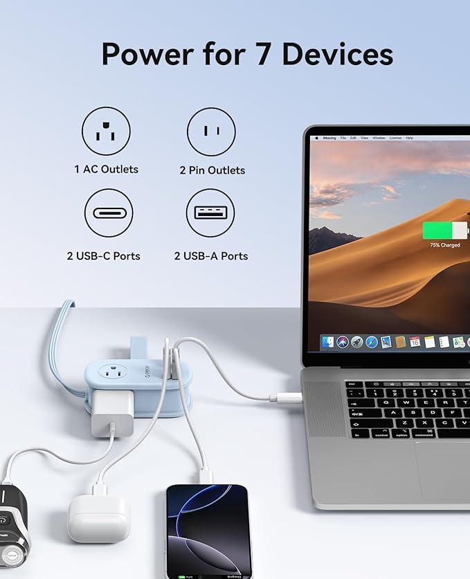 ORICO 65W GaN Travel Power Strip - Image 2