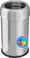 iTouchless 13 Gallon Dual-Deodorizer Trash Can and Recycle Bin Stainless Steel by iTouchless