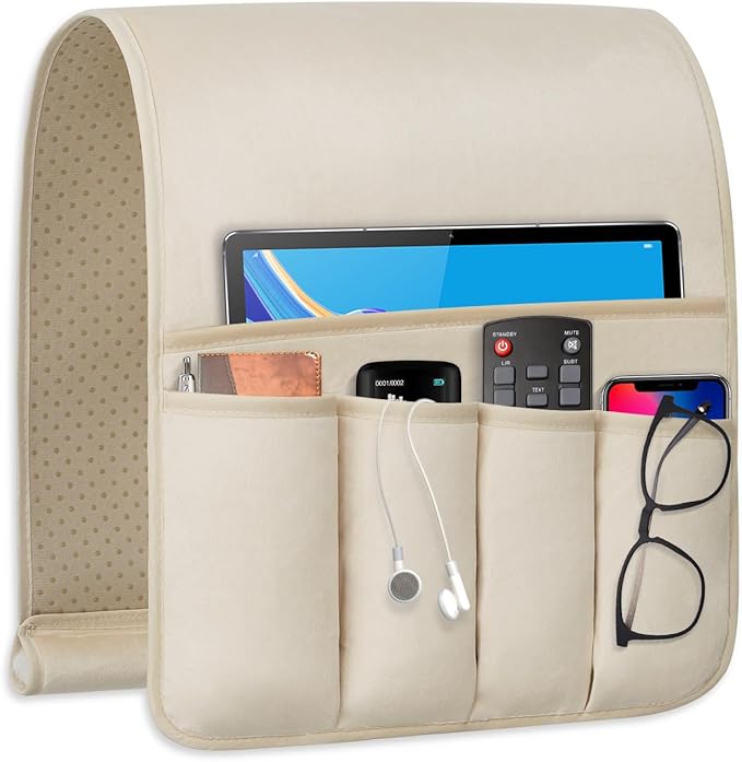 WETRBWEH TV Remote Control Holder Couch Caddy, Non-slip Bedside Caddy Organizer by WETRBWEH