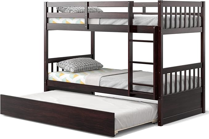 KOMFOTT Wood Twin Over Twin Bunk Bed - Image 7
