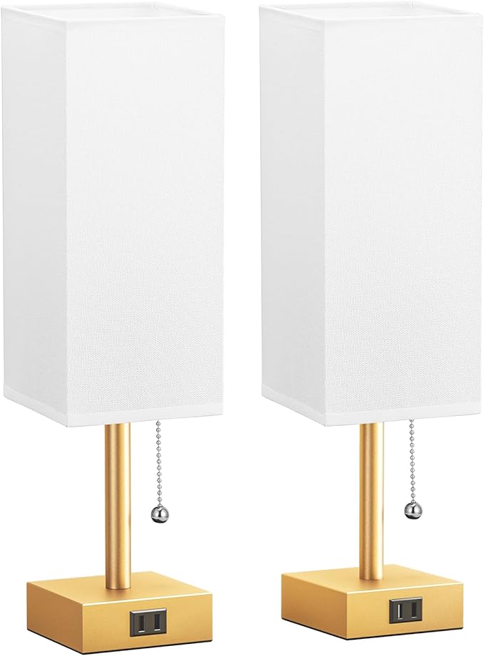 Gold Bedside Table Lamps for Bedroom - Image 8