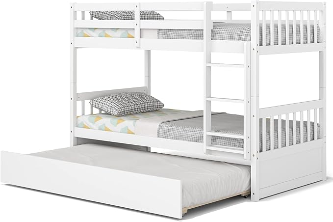KOMFOTT Wood Twin Over Twin Bunk Bed - Image 7