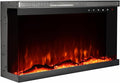 Charavector 30 inch 3-Sided Electric Fireplace Inserts by CHARAVECTOR