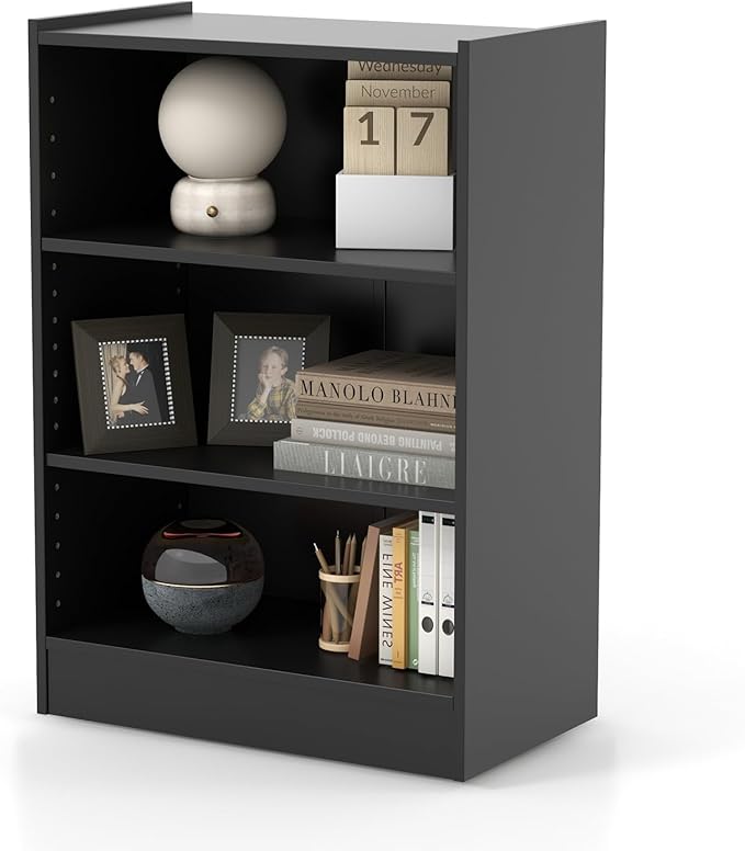 LOKO 3-Tier Open Bookcase, Freestanding Modern 3-Cube Bookshelf by LOKO