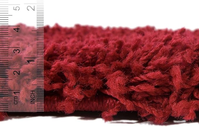 Unique Loom Solid Shag Collection Area Rug - Image 5