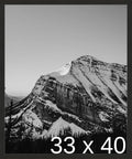Frame It Easy 33 x 40 Coffee Wood Frame by FrameItEasy