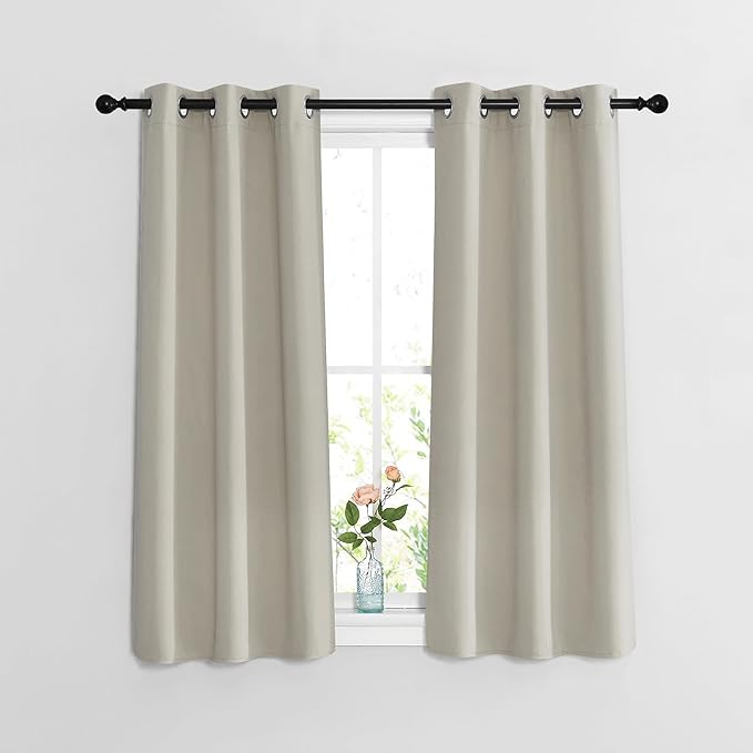 NICETOWN Blackout Bedroom Curtains 48 inches Long by NICETOWN