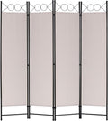 FDW 4 Panel Room Divider and Folding Portable Partition Screen, 6FT Wall by FDW