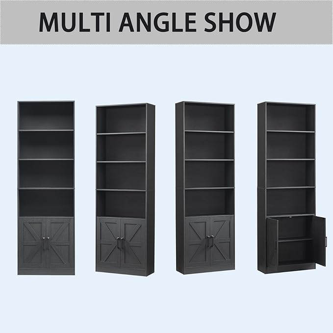 RWYHG 70in Tall Bookshelf 6 Tier Bookcase - Image 7