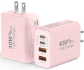 USB C Wall Fast Charger Block, 40W 4-Port Type C Chargers Fast Charging Blocks by Duloch