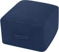 MeMoreCool Square Stuffed Pouf Ottoman Foot Rest, Floor Pouf Foot Stool by MeMoreCool