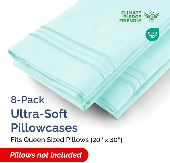 Queen Pillow Cases Set of 8 - Image 2