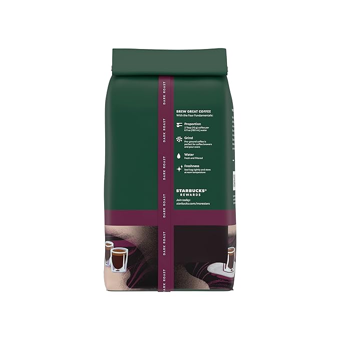 Starbucks Ground Coffee, Dark Roast Hot or Iced Coffee, Espresso Roast - Image 7