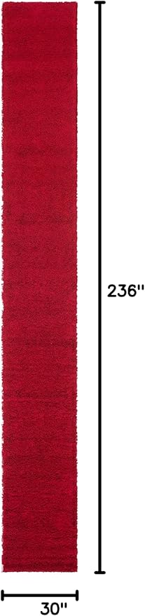 Unique Loom Solid Shag Collection Area Rug - Image 2