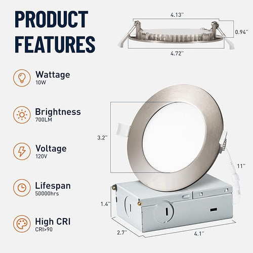 12 Pack Recessed Lighting 4 Inch - Image 2