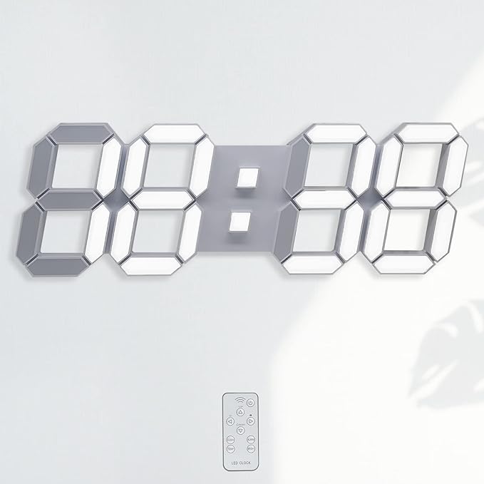 KOSUMOSU Wall Clock 15" 3D LED Digital Clock by KOSUMOSUTECHNOLOGY