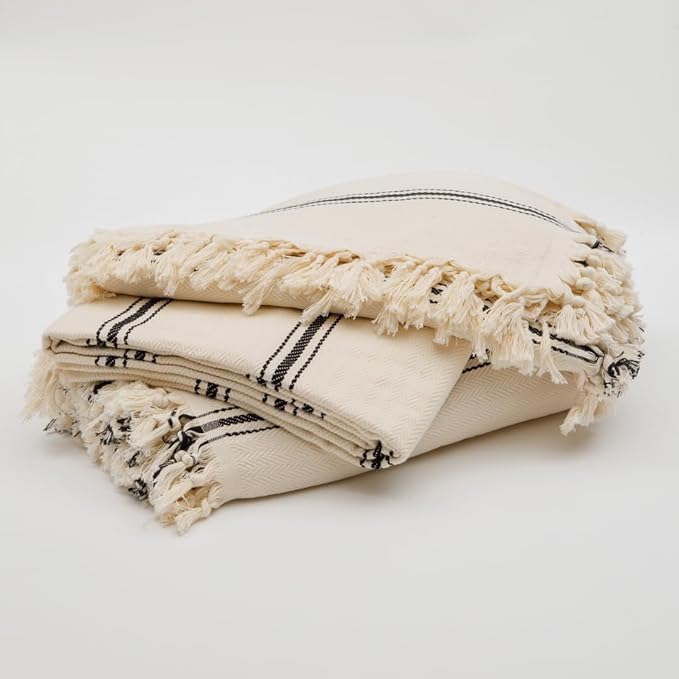 The Loomia 100% Cotton Luxury Woven Turkish King Size Blanket - Image 2