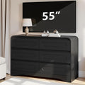 Black Dresser, Modern 6 Drawers Dressers & Chest of Drawers by SOLACEFURNITURE