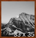 Frame It Easy 33 x 35 Russet Wood Frame by FrameItEasy