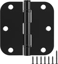 36 Pack Ball Bearing Matte Black Door Hinges 3.5 Inch 5/8" Radius Round Anti by TDCHINGES