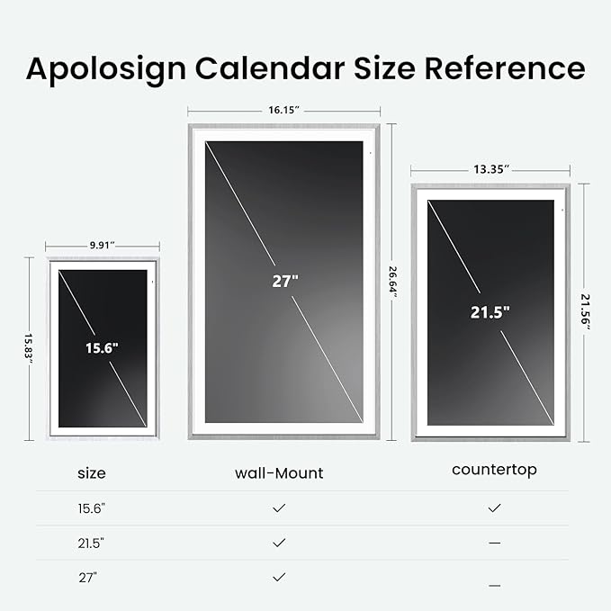 ApoloSign 27" Digital Calendar: Dual Mode Calendars - Image 8