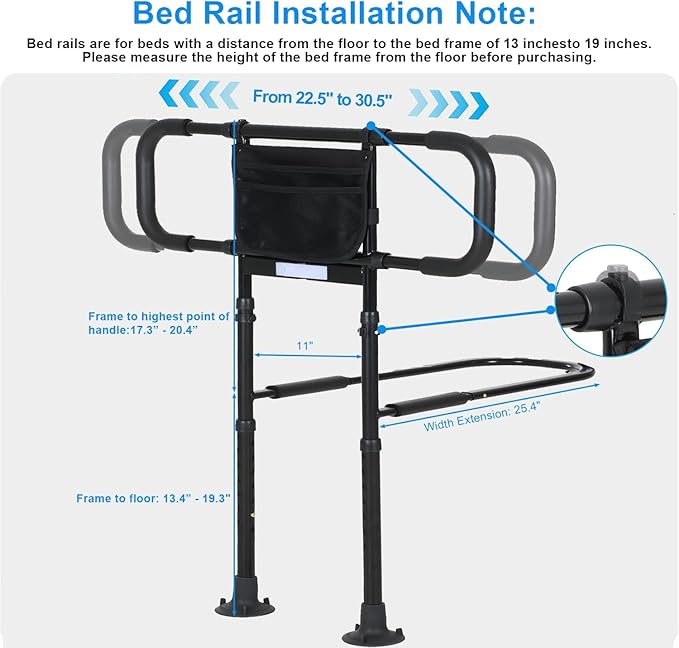 Bed Rails for Elderly Adults Safety, Elderly Assistance Products, Bed Rails for - Image 2