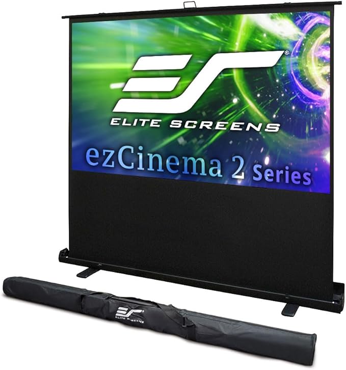 Elite Screens ezCinema 2 Projector Screen, 107-inch 16:9 Manual Floor Pull Up - Image 9