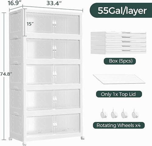 1100QT Extra Large Stackable Storage Bins - Image 2