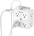 Surge Protector 8 Outlet Extender, TESSAN Multi Outlet Splitter by TESSAN