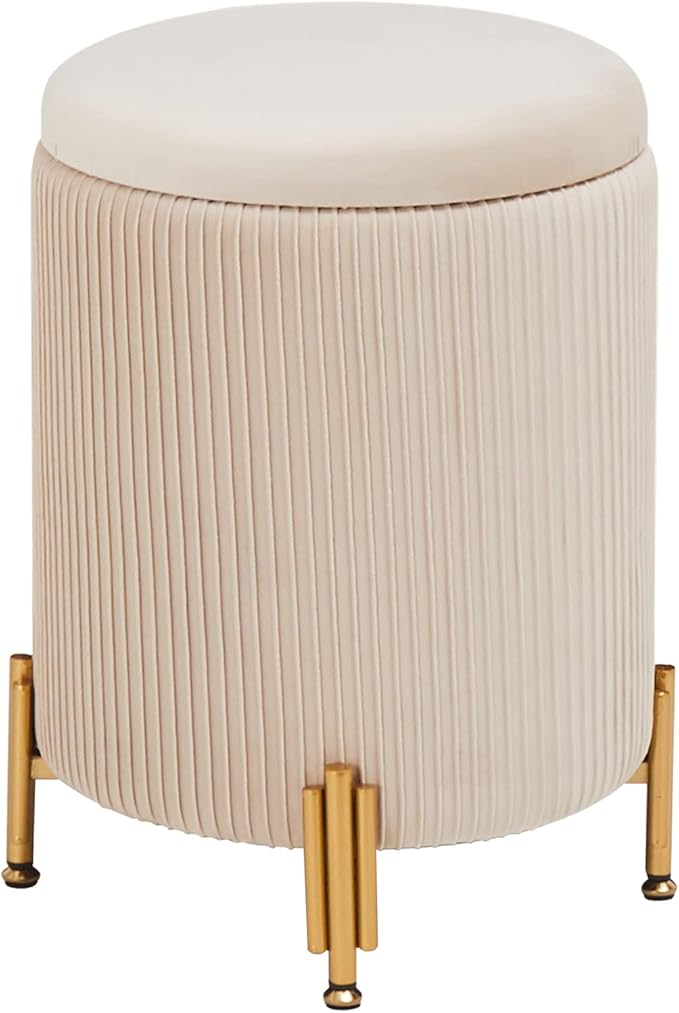 Mxfurhawa Round Ottoman Foot Stool - Image 7