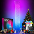 LEONC RGB+CCT Floor Lamp with Remote, 1800lm LED Tuya Smart 9W×2 Bulbs by LEONCDesign