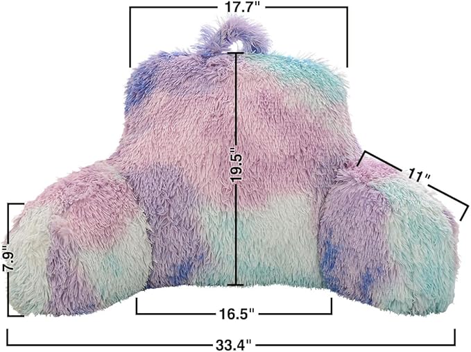 Holawakaka Large Shags Bed Rest Pillow - Image 2