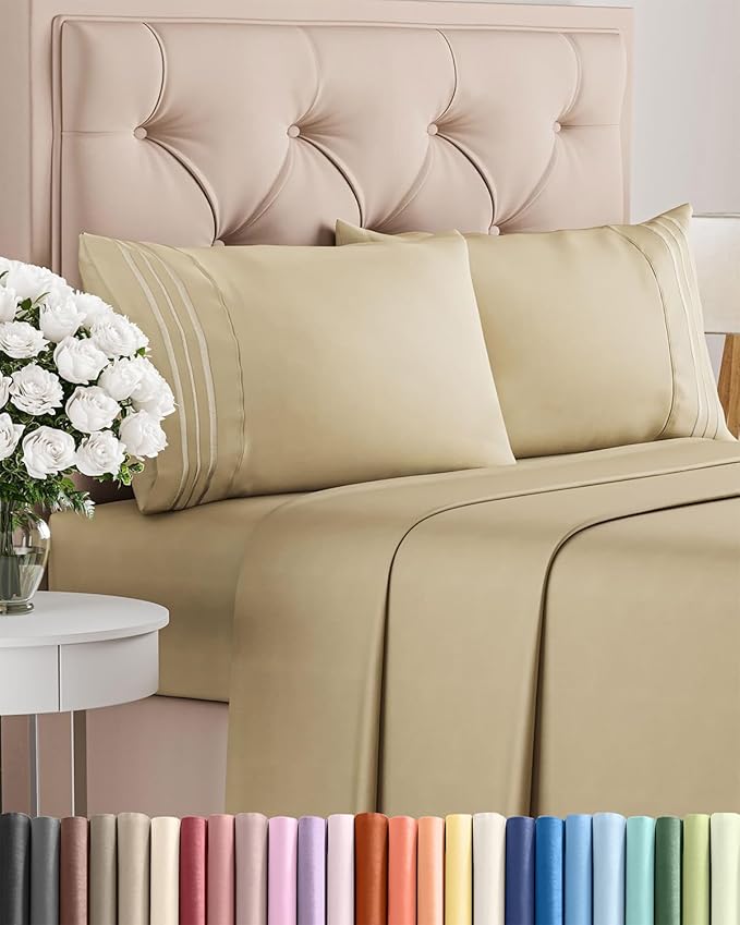 King Size 4 Piece Sheet Set by CGKUnlimited