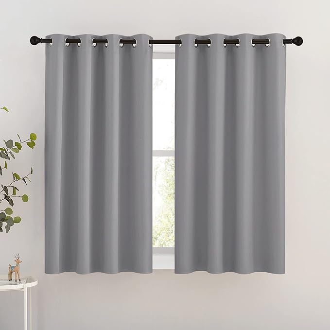 NICETOWN Silver Grey Blackout Curtains by NICETOWN