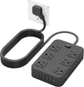 Solidock Flat Plug Power Strip Surge Protector by Unknown