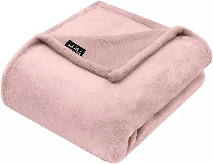 Nicole Miller Oversized Plush Fleece Throw Blanket – Ultra Soft, Lightweight & - Image 2
