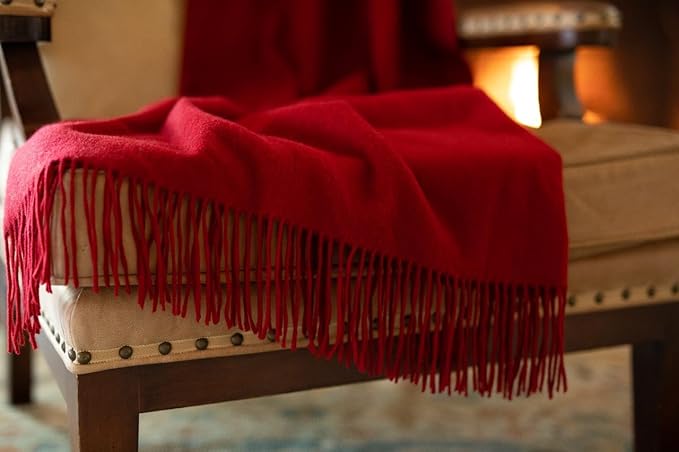 Alashan Cashmere Blend Ripple Finish Woven Throw - Image 3
