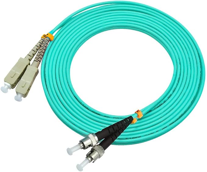 Jeirdus 15Meters 49ft SC to ST Duplex 50/125 10G OM3 Multi-Mode Fiber Optic - Image 3