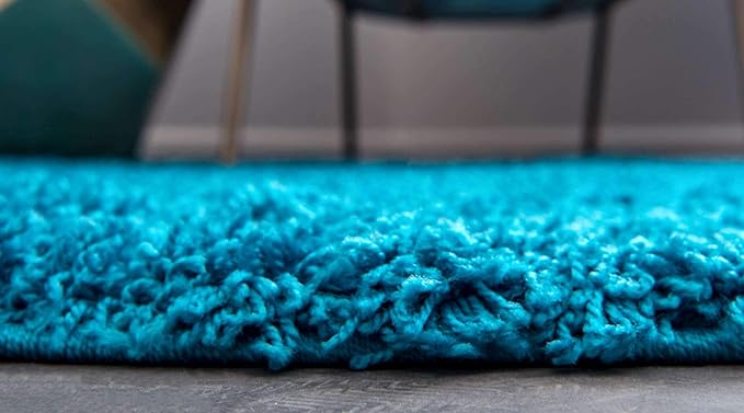 Unique Loom Solid Shag Collection Area Rug - Image 5