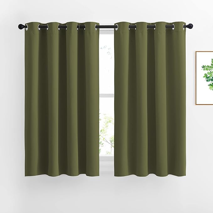 NICETOWN 45 inches Bedroom Curtains Panels by NICETOWN